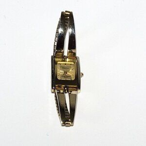 Madison by Mathey Tissot Watch Analog Quartz Women Gold Tone Dial Needs Battery
